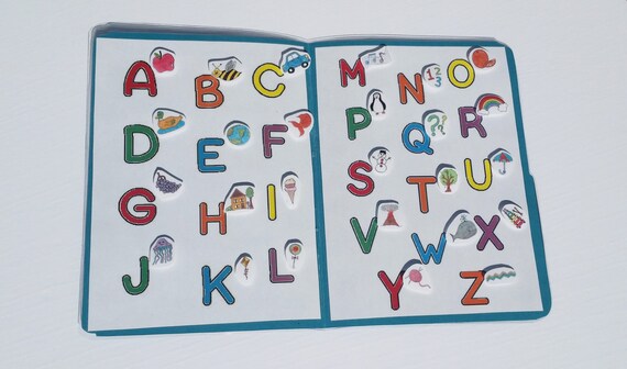 File Folder Game Alphabet Matching Activity Kindergarten