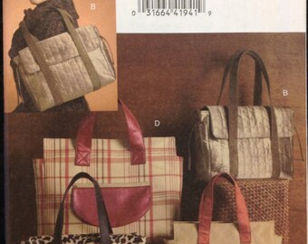 Vogue 8439 Purse With Flap // Satchel // Tote Bag Sewing Pattern