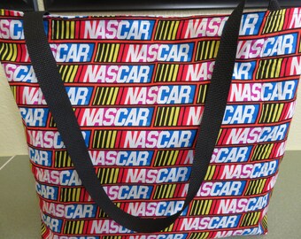Nascar Racing Reusable Farmers Market / Grocery / Shopping Bag / Tote