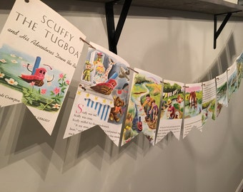 SCUFFY THE TUGBOAT story book page banner bunting garland decoration