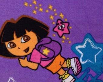 SALE - One Yard and 14 Inch Piece of Fabric Material - Dora Fabric, Dora The Explorer