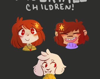 Undertale Children Pins