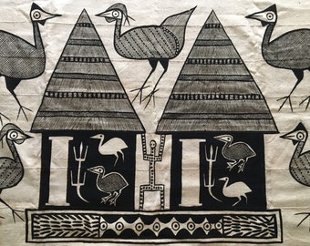 Mid Century Vintage Textile / Fiber Art