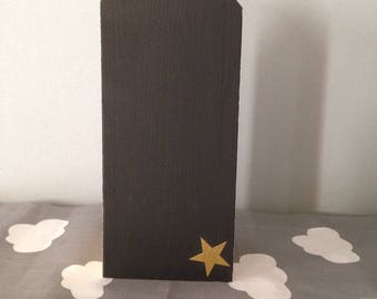 House with location for candle