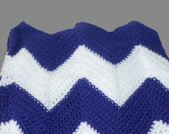 Chevron Baby Blanket, Chevron Afghan, Ripple Afghan, Purple Baby Blanket, Custom Blanket, Baby Cover, Crib Blanket, Purple Afghan