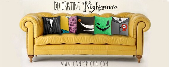 Nightmare Before Christmas Jack Skellington Pillow Cover
