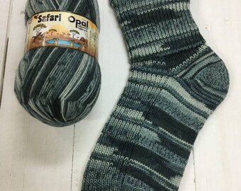 Sockyarn Opal Safari 4ply 425 meter (465yards) 100 g per skein sock- and jumperyarn all shades of grey and charcoal colours code 9535