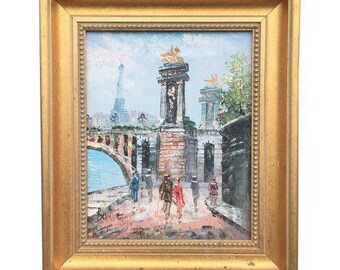 Eiffel Tower Paris France Oil Painting