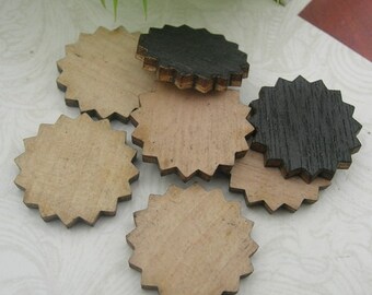 10 pcs -16mm Laser Wood Cut Charms,Wooden(WL-11)