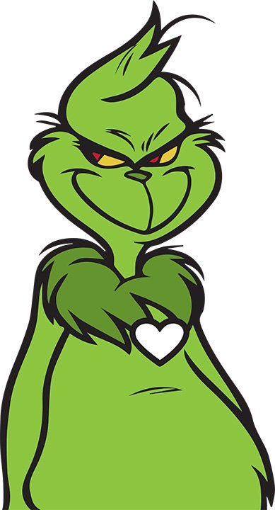 Download Pin The Heart On The Grinch Christmas Birthday Party Game