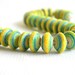 Paper Bead Jewelry Supplies - Paper Beads - Hand painted - Lot of 32 - #1262