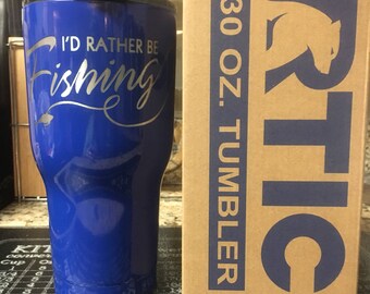 Custom Engraved Royal Blue 30oz RTIC Tumbler NEW STYLE