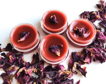 Sweet Rose Balm / Lip tint / Lip and cheek stain / Vegan makeup / Natural makeup / Organic makeup / Cruelty free makeup /
