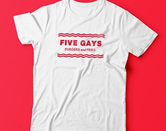 Quirky Original Five Gays Guys T-Shirt