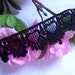 Venise Lace, 1+3/8 inch wide black color selling by the yard