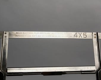 Two 4 X 5 Eastman Kodak No. 4 A stainless steel film and plate developing hangers 4x5 film develping film processing hanges