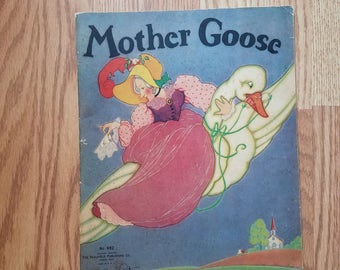 Vintage 1934 Large Mother Goose Book