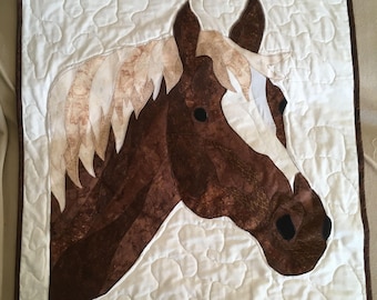 Rustic Horse Quilted Hanging
