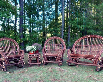 Twig Willow Furniture Set , 4 pieces