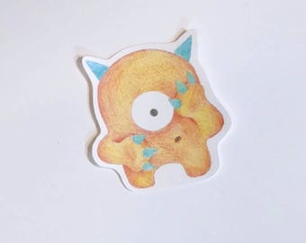 Timid Monster Sticker - Early