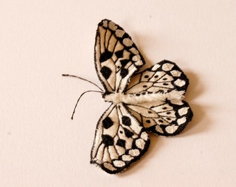 Butterfly Statement Brooch Best Selling Malabar Tree Nymph Natural History Gift Nature Lover Woodland Fashion Luxury Entomology Gift