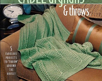 Lisa's New And Easy Cable & Throws Afghans Crochet Pattern Book Annie's Attic 878523