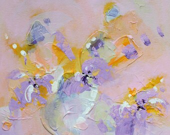 Painting abstract painting Abstract wall art acrylic painting contemporary wall art abstract original art painting pastel painting Violet