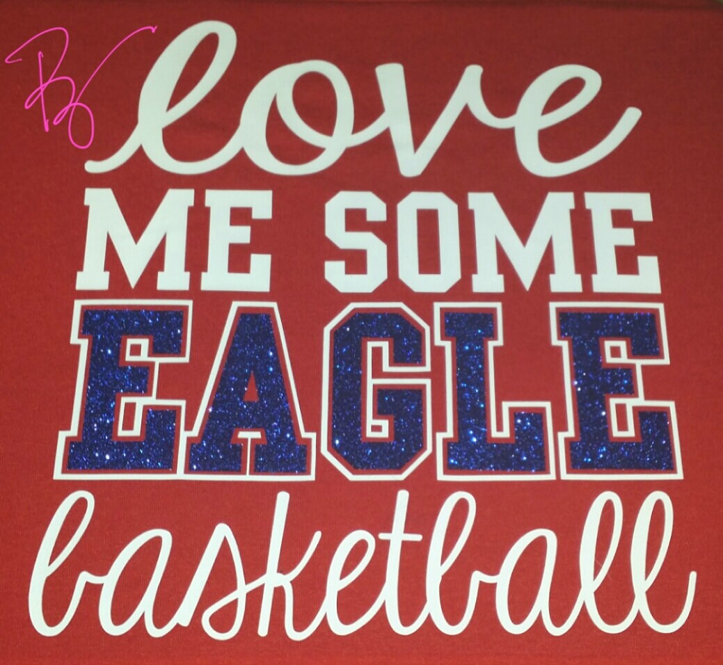 Love me some Basketball Shirt with Glitter Upgrade Basketball