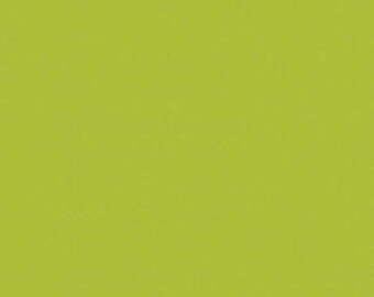Lime Green Fabric - Riley Blake Inchworm Fabric - Solid Green Apple Fabric