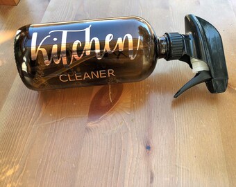 16 oz CUSTOM bottle label// essential oil label//household cleaner//all purpose cleaner//