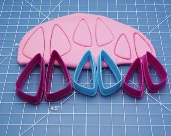 Scaline Triangle Polymer Clay Cutter Set For Earrings And More / Cutter Set #4
