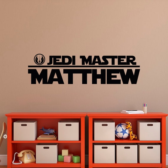 Items similar to Star Wars Name Wall Decal Boy Boys Name Wall Decals