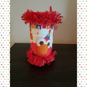 Elmo - Elmo mini pinata - Elmo Birthday - Elmo goodie Bags - Elmo party favors - Elmo party - Sesame street birthday - Sesame street party