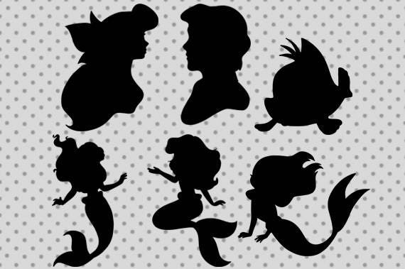 Free Free 145 Silhouette Little Mermaid Ariel Svg Free SVG PNG EPS DXF File