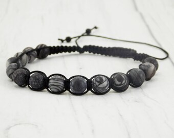 Dad gift for boyfriend gift for him jewelry cord bracelet black bracelet shamballa bracelet Adjustable Bracelets Hipster bracelets for mens