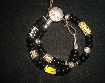 African Trade Bead Bracelet
