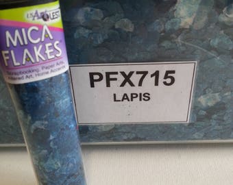 Natural Mica Flakes for Crafts LAPIS by USArtQuest