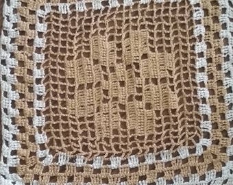 Golden Sparkle Starburst Doily