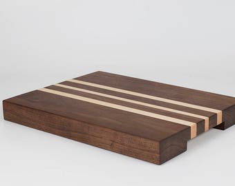 Walnut & Maple Butcher Block Cutting Board