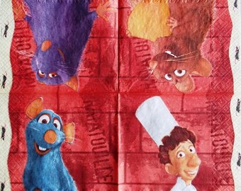 Ratatouille and Remy #E030 paper TOWEL