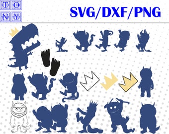 Wild thing svg,dxf,png/Wild thing clipart