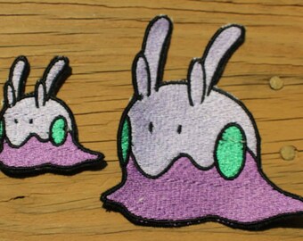 Pokemon Goomy iron-on patch