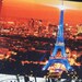 Eiffel Tower, Paris, Istanbul City Fabric 2 Sample Pieces