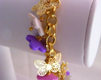 Polymer Clay Flower Bracelet