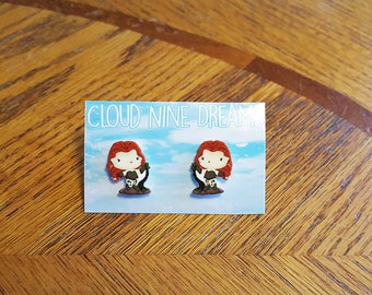 Batman Inspired Poison Ivy Earrings