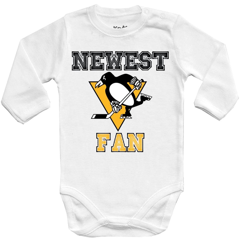 Pittsburgh Penguins Newest fan NHL Baby Vest Baby Bodysuit