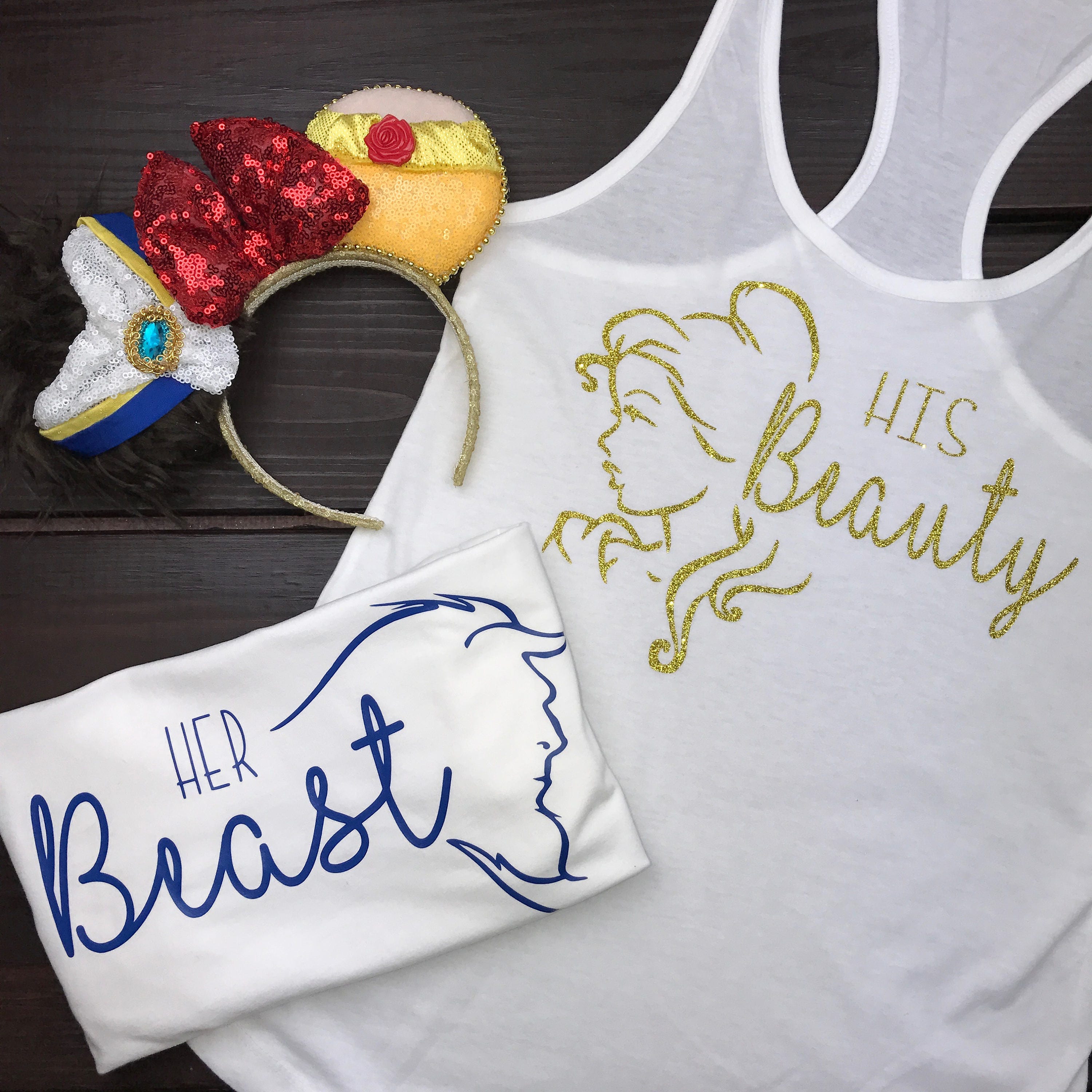 couple shirts beauty and beast