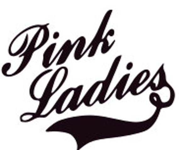SVG pink ladies grease greaser 50s 50s costume cut file