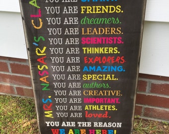 16x24 Personalized Teacher Sign