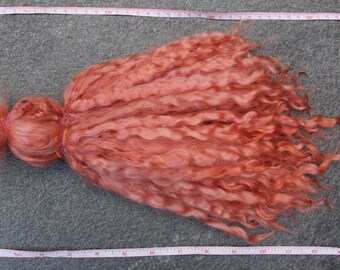 2 oz washed,dyed Mohair locks